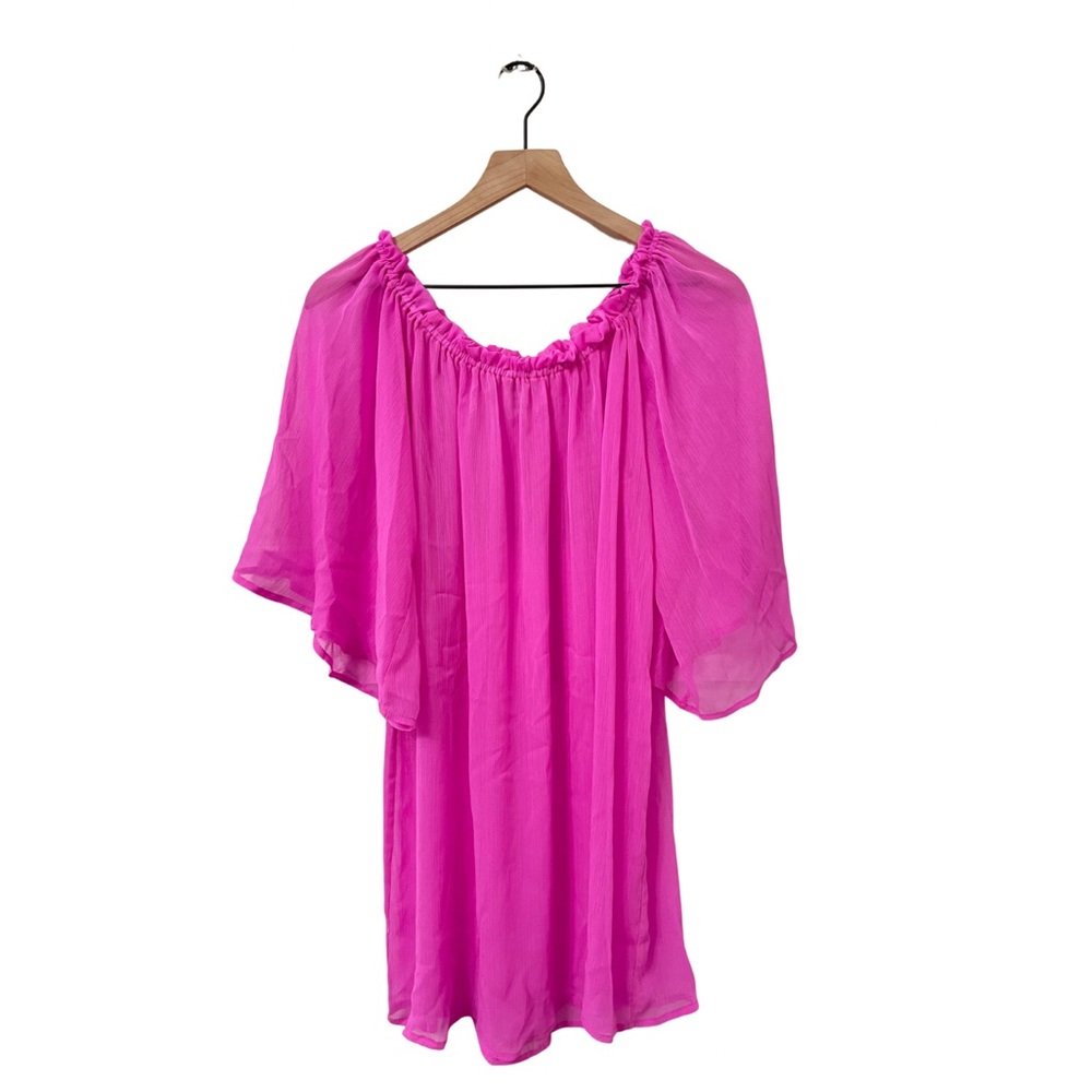 Into the Bleu by Amerex Pink Short Swimsuit Cover-up Size Small